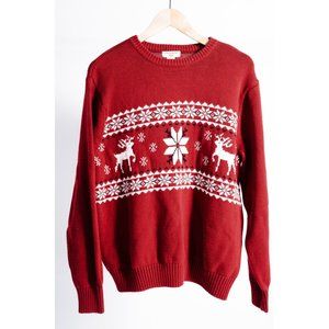 VINTAGE DOCKER CHRISTMAS SWEATER